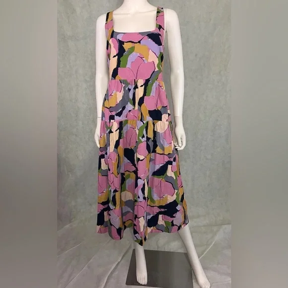 dark green halter neck dress Parrot Green Jacquard Fabric and Pink Jacquard Bottom Fabric
